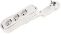 Produktbild: ChiliTec Schutzkontakt-Steckdosenleiste 3-fach W, 2m Kabel, weiß, Flachstecker