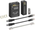 Produktbild: Netzwerktester Kabeltester Set CAT5/6/7 RJ11 RJ12 RJ45 ISDN BNC  Goobay