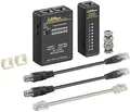 Produktbild: GOOBAY Profi Netzwerk Kabeltester Set, Schwarz - zur Prüfung von CAT 5/6 Netzwer
