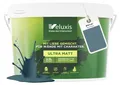Produktbild: Wandfarbe Blau Grau Petrol Matt Innenfarbe – Deckkraft Klasse 1, VOC-frei, Ohne Grundierung, Tropfarm – Wohnzimmer & Schlafzimmer – 2,5L – Veluxis (Blue Mussel)