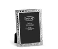 Produktbild: EDZARD Bilderrahmen Pavia für Foto 13 x 18 cm, gehämmert, edel versilbert, anlaufgeschützt, Samtrücken, 2 Aufhänger, Silber Fotorahmen zum Stellen oder Hängen