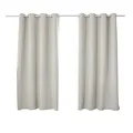 Produktbild: WOLTU 2er Set Gardinen mit Ösen, Verdunklungsvorhang für Wohnzimmer Schlafzimmer, Blickdicht, gegen Kälte und Hitze, 250g/m² Dicke,135x175 cm, Creme