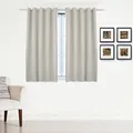 Produktbild: WOLTU 2x Gardinen Vorhang blickdicht Verdunklungsvorhang Ösen 135x175cm Creme