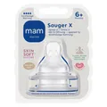 Produktbild: MAM Trinksauger Silikon, Gr. X, ab 6 Monaten, 2 St
