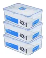 Produktbild: LocknLock: 3x Dose rechteckig 2,6 l (HPL826/3)