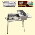 Produktbild: Mangal Edelstahl Grill BBQ Standgrill Мангал mit Grillrost PRESIDENT