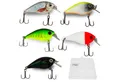 Produktbild: Zite Kunstköder Crankbait-Wobbler-Set mit Rasselkugel 5,5 cm 6,5 g Spinnangeln 5 Stück