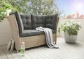 Produktbild: Destiny Loungesofa PALMA 2-Sitzer, inkl. Auflagen, Polyrattan, natur meliert