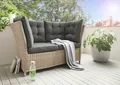 Produktbild: Destiny Loungesofa PALMA 2-Sitzer, inkl. Auflagen, Polyrattan, natur meliert