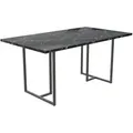 Produktbild: Mid.you Esstisch Astor, Schwarz, Metall, Holzwerkstoff, teilmassiv, Marmoroptik, rechteckig, 90x75x160 cm, Esszimmer, Tische, Esstische