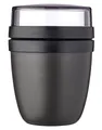 Produktbild: Mepal Aufbewahrungsschüssel Mini Lunchpot ELLIPSE, Schwarz, Ø 9 cm, Polypropylen