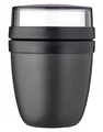 Produktbild: MEPAL Ellipse Mini-Lunchpot Müslibecher Joghurtbecher Kunststoff Schwarz 300 ml