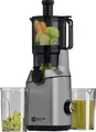 Produktbild: Balter Entsafter 250W, 108MM Öffnung, Entsafter für Gemüse und Obst, Entsafter Slow Juicer mit Dreifachem Filter, Anthrazit, 1,8L