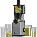 Produktbild: Balter Home Balter Entsafter 250W, 108MM Öffnung, Entsafter für Gemüse und Obst, Entsafter Slow Juicer mit Dreifachem Filter, Anthrazit, 1,8L