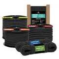 Produktbild: Kamu Synber Gummiseil 6mm x 10m Expanderseil Spanngummi Spannseil Gummischnur für Anhänger, Sonnensegel, Plane | UV Beständig Wetterfest | Schwarz