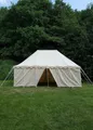 Produktbild: Battle Merchant Gruppenzelt Ritterzelt Markward, 6 x 4 m, 425 gsm, natur