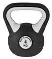 Produktbild: Bad Company Kettlebell I Kugelhantel aus Kunststoff I Schwunghantel Workout in verschiedenen Gewichtsstufen I 4 kg (Black & White)