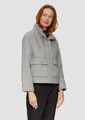 Produktbild: s.Oliver Funktionsjacke Outdoor-Jacke Verkürzte Wolljacke mit aufgesetzten Taschen