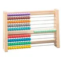 Produktbild: Wissner Rechenschieber RE-Wood, 100 Perlen, Rechenrahmen, aus Holz, mehrfarbig