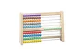 Produktbild: WISSNER aktiv lernen-Rechenschieber bunt - Robustes RE-Wood-Holzdesign für Grundschulkinder, Spielend Rechnen Lernen bis 100, 25x17x4,5 cm, Rechenrahmen für Schulkinder