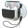 Produktbild: ESR für Airpods Pro 2 Hülle (2023/2022/2019), kompatibel mit AirPods Pro 2./1. Generation, MagSafe Ready, Magnetischer Deckel, USB-C/Lightning Kabel, Hybrid Sturzschutz, Titan