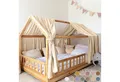 Produktbild: lilimaus Betthimmel Hausbetthimmel Baumwoll Musselin Betthimmel Kinder Hausbett 2er Set, Stilvolle Musselin-Deko für Kinderzimmer, ideal als Geschenkidee