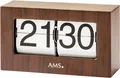 Produktbild: AMS Tischuhr T1177 Quarzuhr, Büro, Wohnzimmer, Esszimmer, Holzoptik