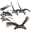 Produktbild: SO-TECH® Gartenliege Wellenliege Untergestell, DIY Bausatz ohne Holz verstellbar, 1 St., Breite 68 cm, massiver verzinkter Stahl, schwarz schwarz