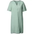 Produktbild: CECIL Cocktailkleid LINEN_LI/CV_Solid Split Neck D ice sage green S (38)