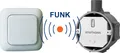 Produktbild: Funk Schalter Set = Funk-Einbauschalter + Funk-Wandschalter Fernbedienung