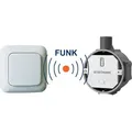 Produktbild: Smarthome Funk Schalterset - Funk-einbauschalter + Funk-wandschalter Taster