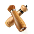 Produktbild: 2er Salz und Pfeffermühle Akazienholz 21cm Einstellbarem Keramik Pepper Grinder