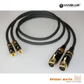 Produktbild: ViaBlue 2x 1,5m Adapterkabel NF-A7 T6s / XLR Cinch female/High End…SPITZENKLASSE