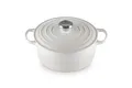 Produktbild: Le Creuset Signature Gusseisen-Bräter mit Deckel, Ø 24 cm, Rund, Für alle Herdarten und Induktion geeignet, Volumen: 4,2 l, 4,305 kg, Meringue, 21177247164430