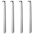 Produktbild: 4er Set Schuhanziehhilfe mit Haken extra lang Schuhlöffel 51,5 cm Schuhanzieher