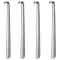 Produktbild: 4er Set Schuhanziehhilfe mit Haken extra lang Schuhlöffel 51,5 cm Schuhanzieher