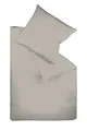 Produktbild: fleuresse 9200 Colours Interlock Jersey Bettwäsche aus 100% Baumwolle, Oekotex Standard 100, grau, 155 x 220 cm