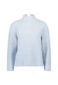 Produktbild: zero Damen Strickpullover mit Stehkragen 38, Light Blue Melange