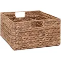 Produktbild: VIVANNO Regalkorb Wasserhyazinthe LANTA Rechteckig - Natur Geflochten (1 St), 41x34x19 cm beige 26 l | 41 cm x 19 cm x 34 cm