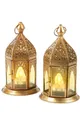 Produktbild: Marrakesch Orient & Mediterran Interior Teelichthalter 2er Set Orientalische Laterne Dekoration Basem Klar (2 St), Handarbeit