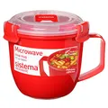 Produktbild: sistema Mikrowellen-Suppentasse rot 565,0 ml, 1 St.
