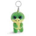 Produktbild: NICI 45543 Glubschis Schlüsselanhänger Drache McDamon 9cm, große Glitzeraugen, Plüschtier mit Schlüsselring, grün/gelb