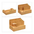 Produktbild: Ladestation für Apple Watch, Bambus, 15x21,5x15 cm, Handystation, Uhrenständer
