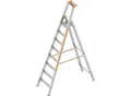 Produktbild: Layher Stufen-Stehleiter, einseitig begehbar, 8 Stufen inkl. Plattform