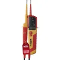 Produktbild: Spannungs- Und Durchgangsprüfer 0,5 - 1.000 V Ac, Cat Iv Inkl. 2x Aaa-batterien I Photovoltaik-tauglich I Led-anzeige (45217) - Wiha