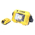 Produktbild: DeWalt DCL 077 Akku LED Arbeitsstrahler 12 V 18 V 2000 lm IP54 + 1x Akku 2,0 Ah