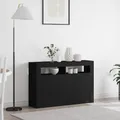 Produktbild: vidaXL Sideboard Schwarz 116 x 30 x 75 cm Holzwerkstoff