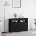 Produktbild: Sideboard Schwarz Engineered Wood 116 x 30 x 75 cm Rechteckig