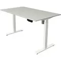 Produktbild: Kerkmann Move 1 Sitz-Stehschreibtisch Rechteckig Hellgrau T-Fuß 1.400 (B) x 800 (T) x 1.230 (H) mm Melamin, Stahl