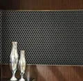 Produktbild: Hexagon Mini Mosaik Fliese Keramik Sechseck Schwarz Duschrückwand Wanddekoration